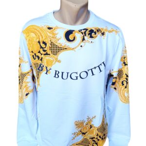 Bluză albă cu imprimeu galben