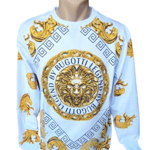 Bluză albă cu model leu