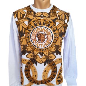 Bluză albă cu model unicat