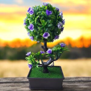 Bonsai artificial cu flori mov