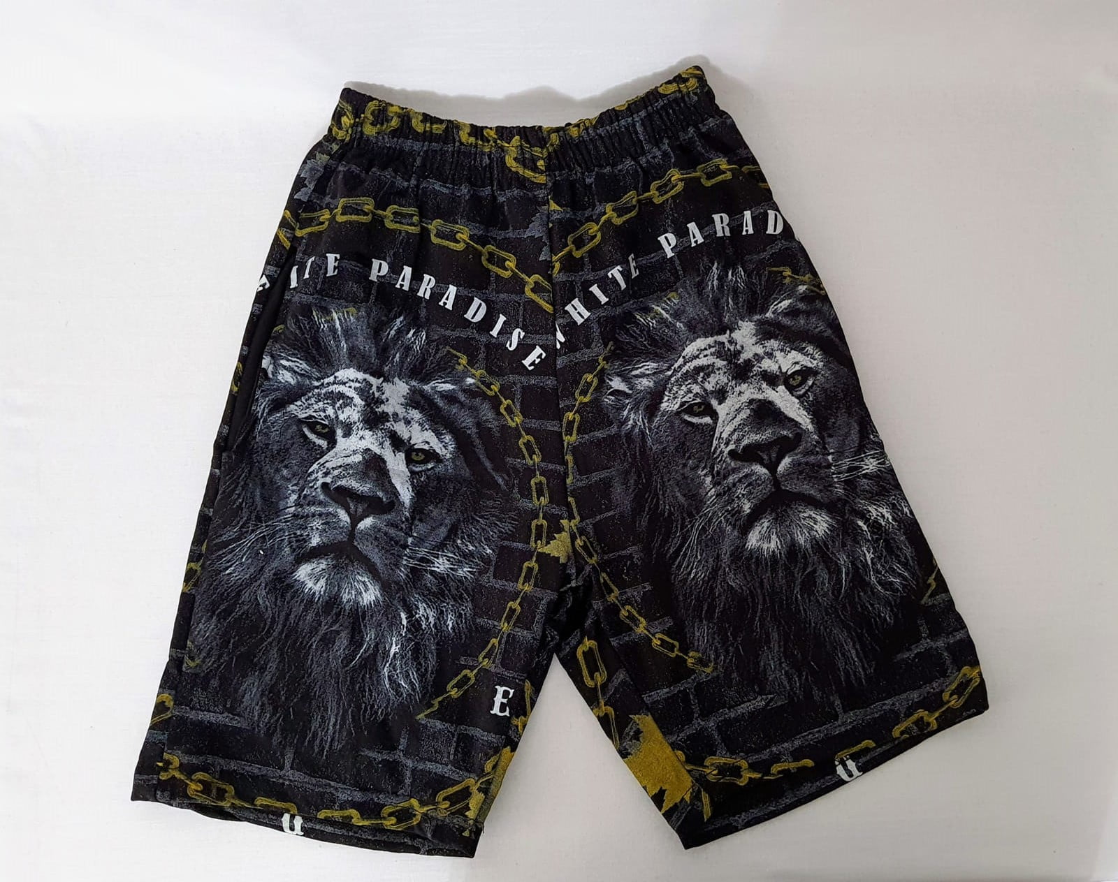Pantaloni scurți bărbați cap leu Pantaloni scurți bărbați cap leu