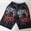 Pantaloni scurți bărbați imprimeu bufniță