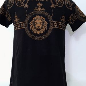 Tricou bărbați imprimeu cap leu