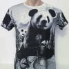 Tricou barbați imprimeu panda