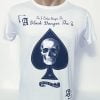 Tricou barbați alb imprimeu frunză