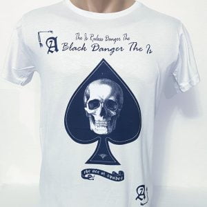 Tricou barbați alb imprimeu frunză