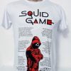 Tricou barbați alb squid game