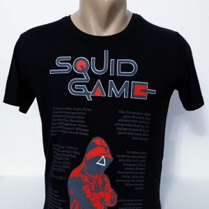 Tricou barbați negru squid game