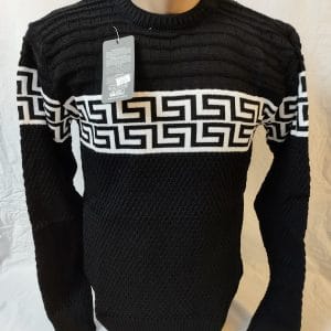 Bluză bărbați neagră cu model