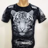 Tricou bărbătesc imprimeu tigru alb