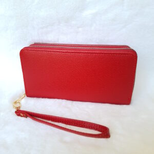 Portofel roșu de damă compartiment dublu