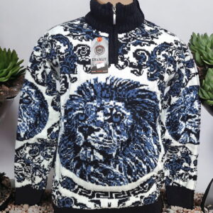 Pulover gros barbatesc cap leu