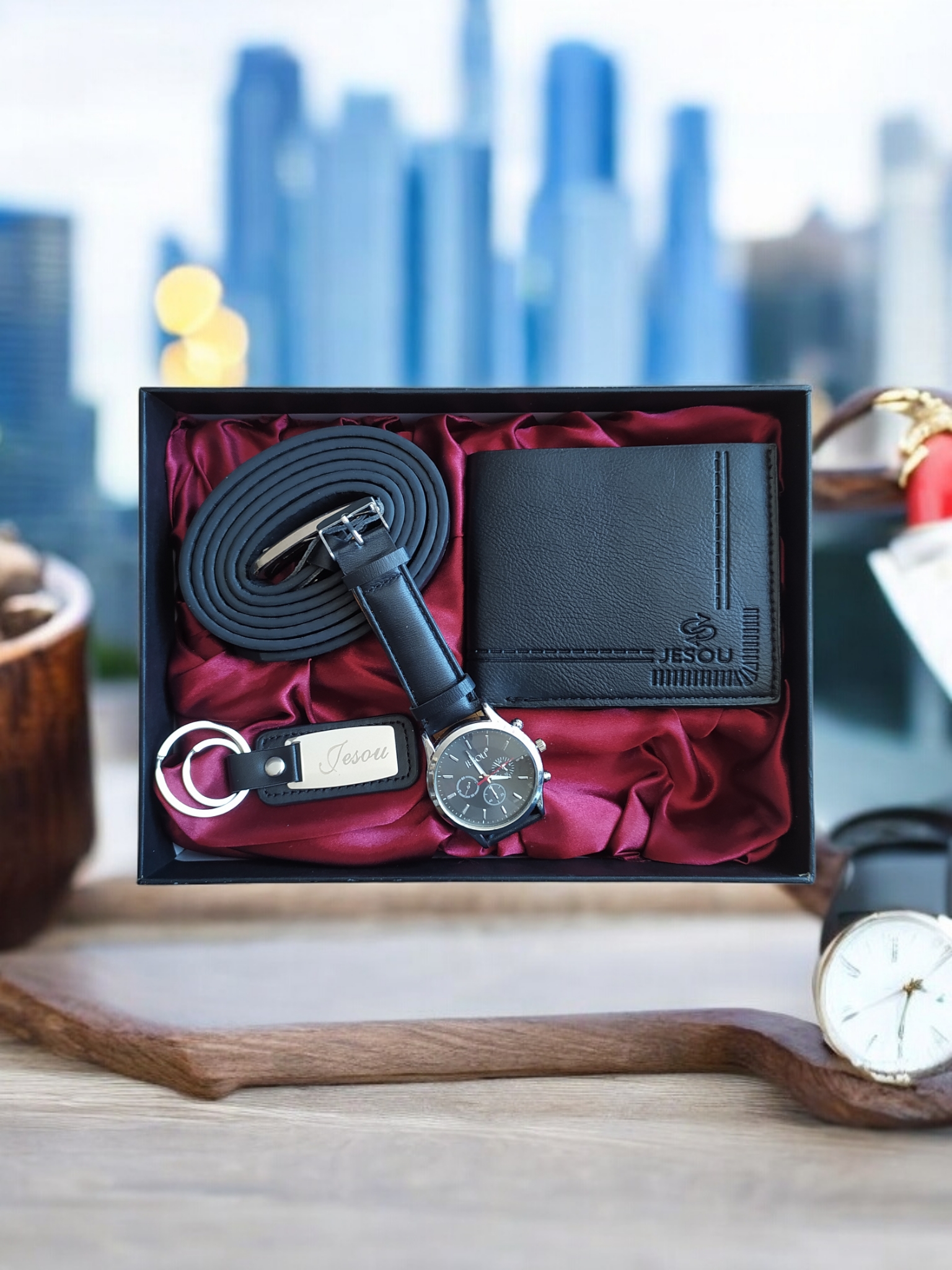 Set negru pentru barbati 4 piese Set negru pentru barbati 4 piese