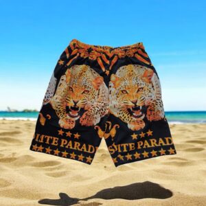 Pantaloni scurți bărbătești imprimeu tigru