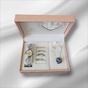 Set bijuterii albastre pentru damă