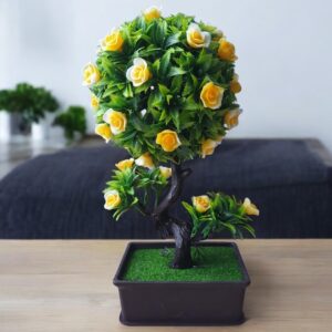 Bonsai artificial cu flori galbene