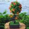 Bonsai artificial cu flori portocalii