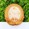 Ceas de perete model păuni aurii 47 cm