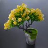 Plantă artificială decorativă galbenă 28 cm