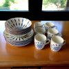 Set veselă ceramică stil artistic modern 18 piese