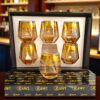 Set 6 pahare din sticlă pentru whisky
